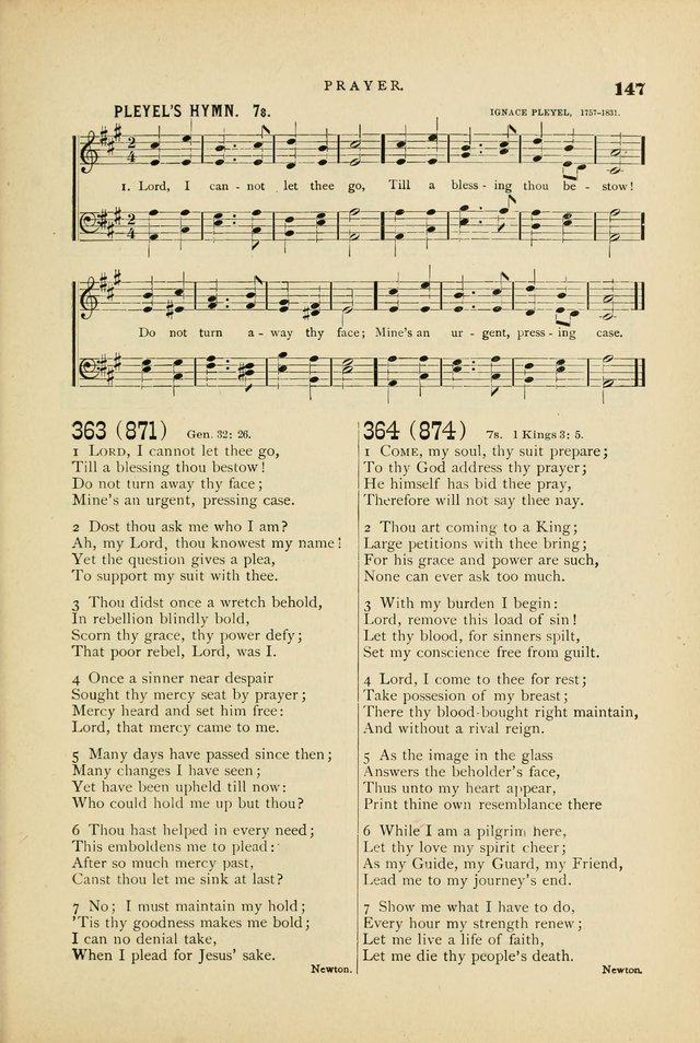 Hymn and Tune Book for Use in Old School or Primitive Baptist Churches page 147