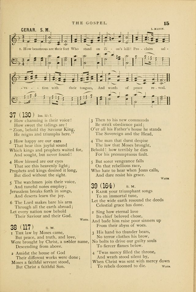 Hymn and Tune Book for Use in Old School or Primitive Baptist Churches page 15