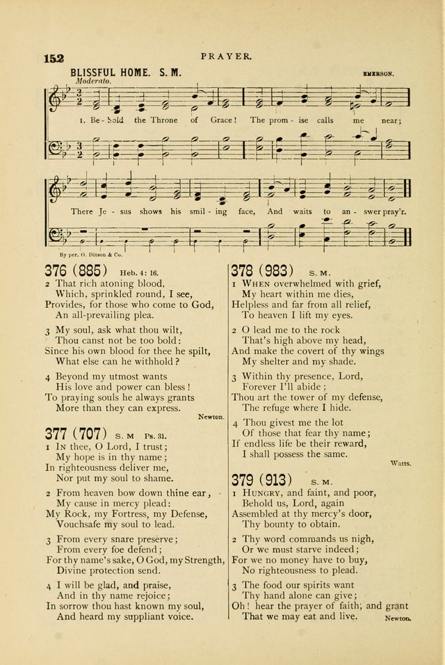 Hymn and Tune Book for Use in Old School or Primitive Baptist Churches page 152