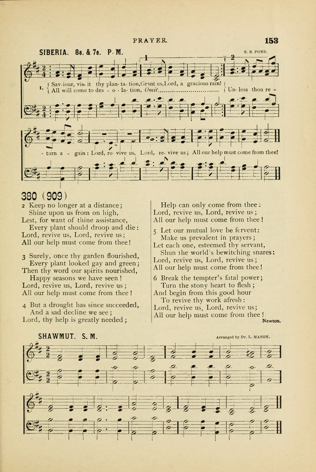 Hymn and Tune Book for Use in Old School or Primitive Baptist Churches page 153