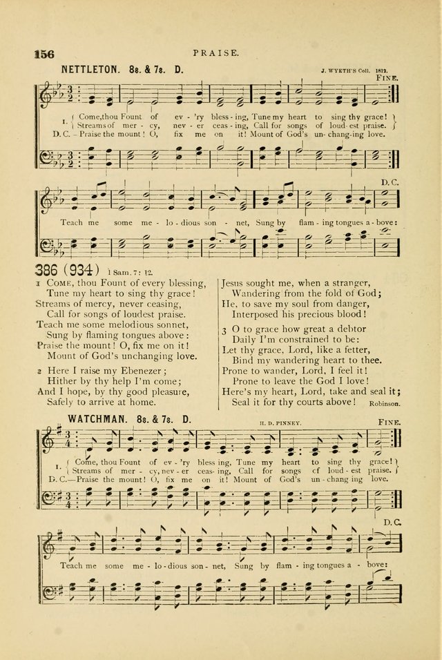 Hymn and Tune Book for Use in Old School or Primitive Baptist Churches page 156