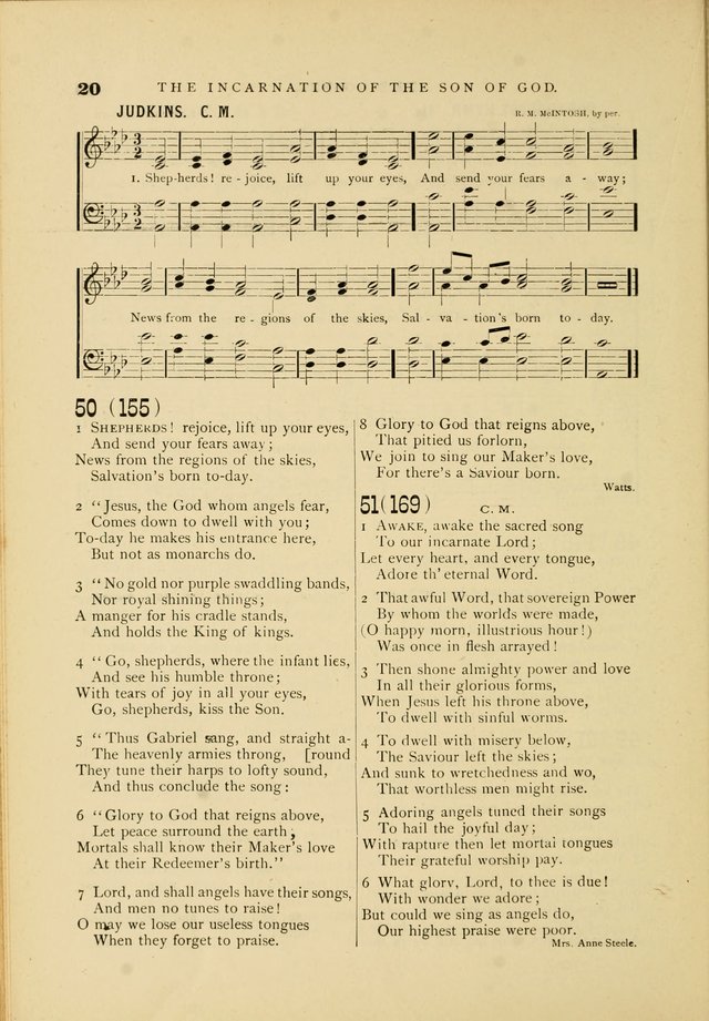 Hymn and Tune Book for Use in Old School or Primitive Baptist Churches page 20