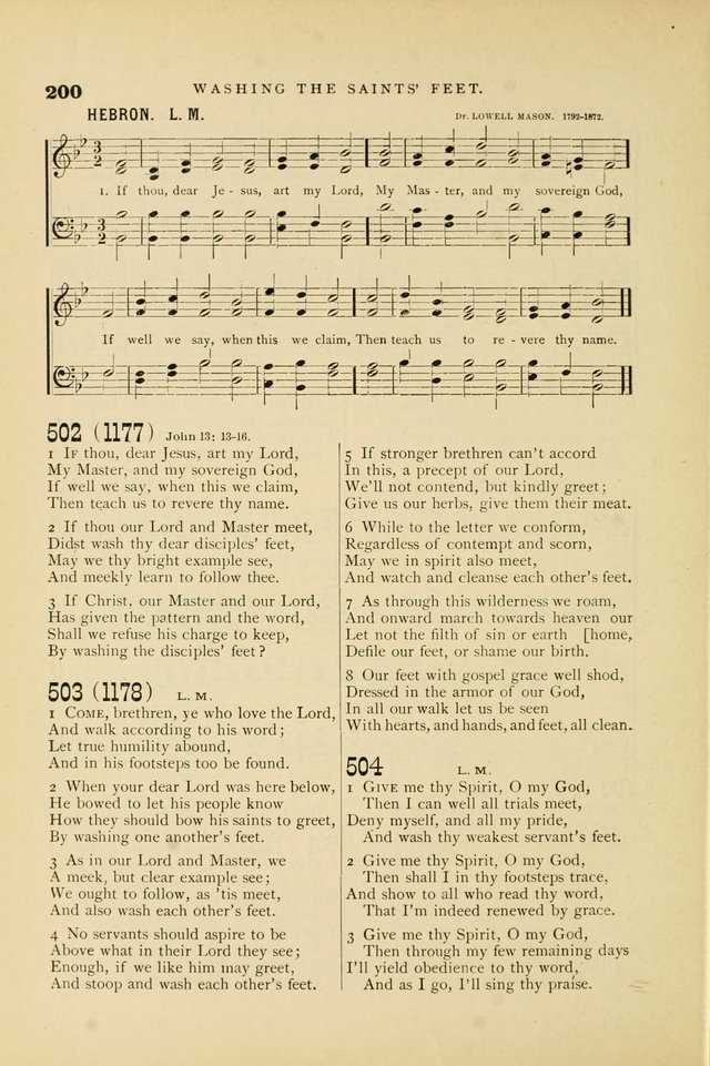 Hymn and Tune Book for Use in Old School or Primitive Baptist Churches page 200