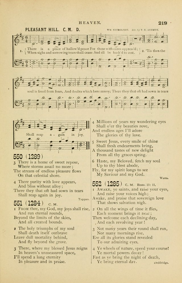 Hymn and Tune Book for Use in Old School or Primitive Baptist Churches page 219