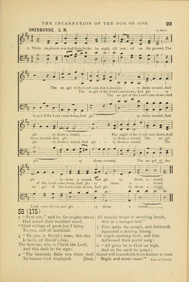 Hymn and Tune Book for Use in Old School or Primitive Baptist Churches page 23