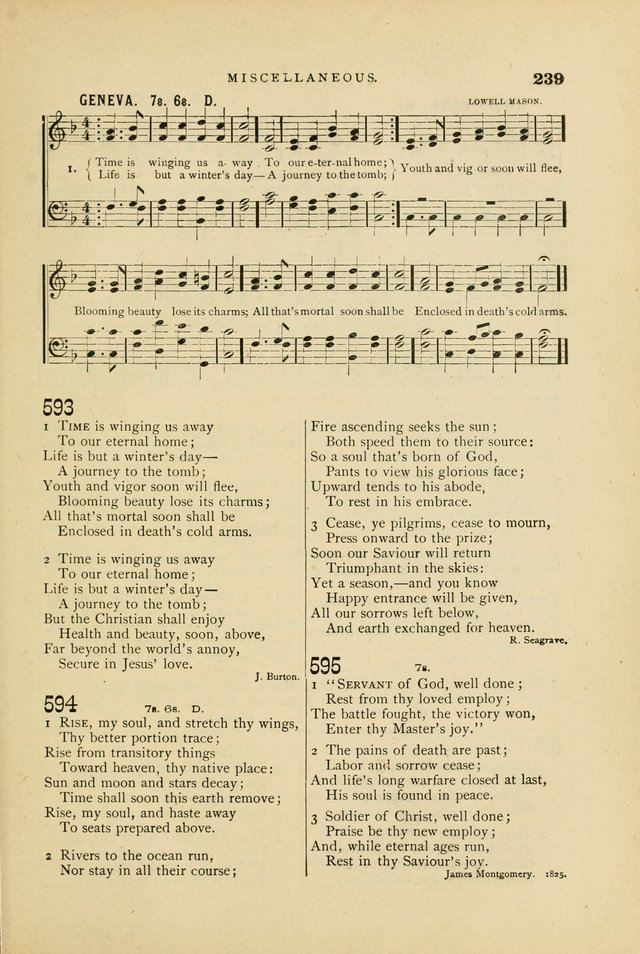 Hymn and Tune Book for Use in Old School or Primitive Baptist Churches page 239