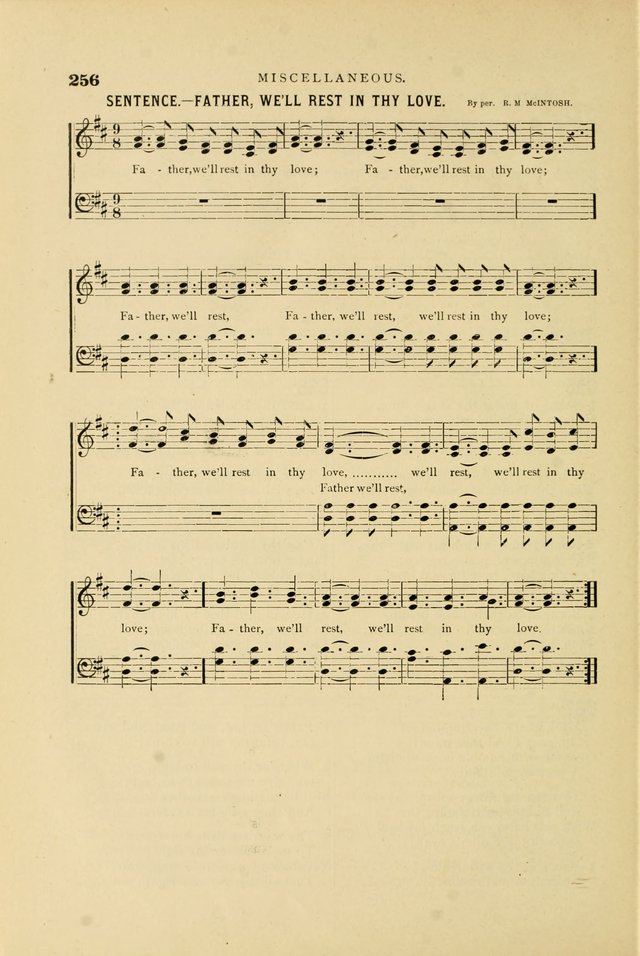 Hymn and Tune Book for Use in Old School or Primitive Baptist Churches page 256