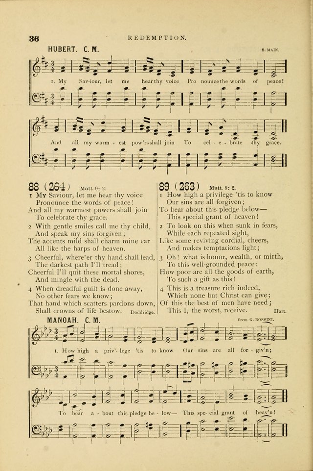 Hymn and Tune Book for Use in Old School or Primitive Baptist Churches page 36