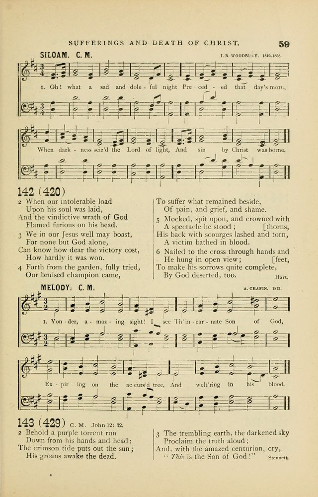 Hymn and Tune Book for Use in Old School or Primitive Baptist Churches page 59