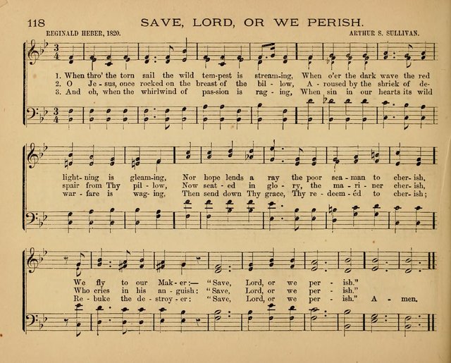 The Hymnary with Tunes: a collection of music for Sunday schools page 118