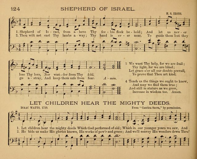 The Hymnary with Tunes: a collection of music for Sunday schools page 124