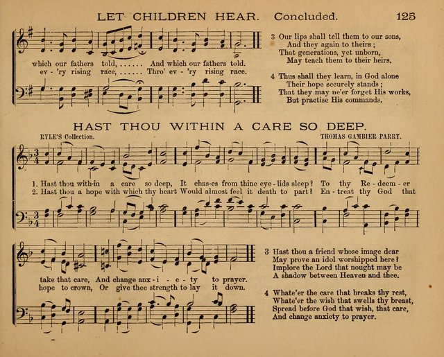 The Hymnary with Tunes: a collection of music for Sunday schools page 125