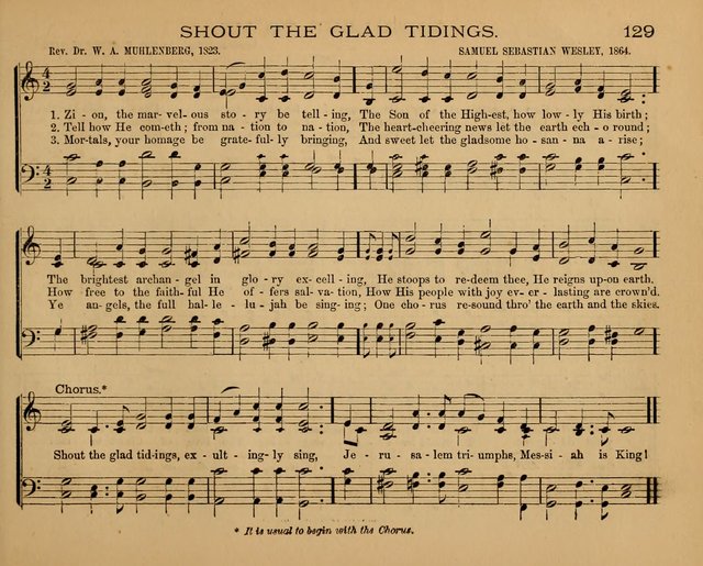 The Hymnary with Tunes: a collection of music for Sunday schools page 129