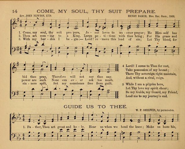 The Hymnary with Tunes: a collection of music for Sunday schools page 14