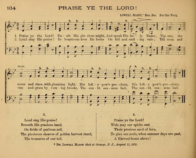 The Hymnary with Tunes: a collection of music for Sunday schools page 164