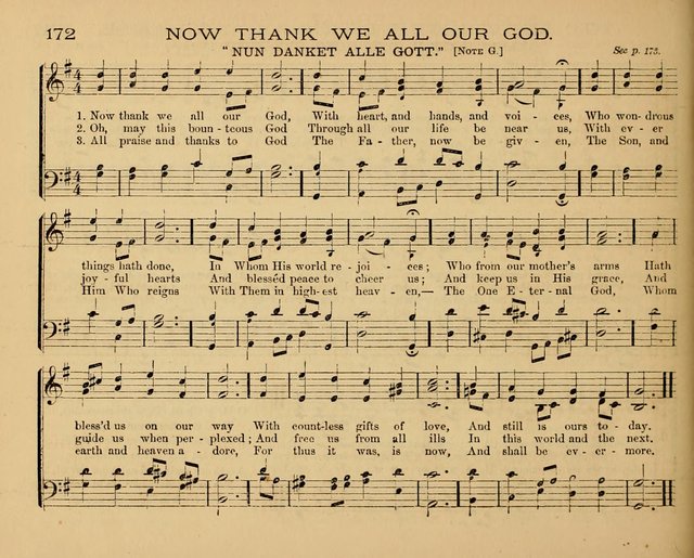 The Hymnary with Tunes: a collection of music for Sunday schools page 172