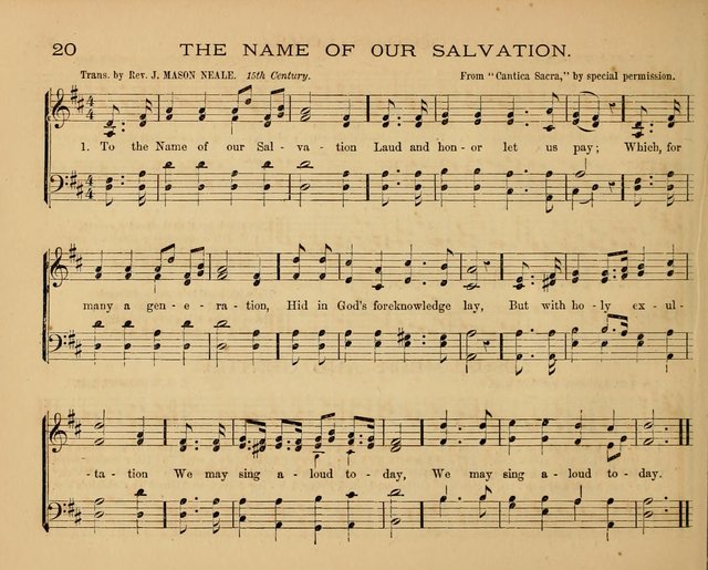 The Hymnary with Tunes: a collection of music for Sunday schools page 20