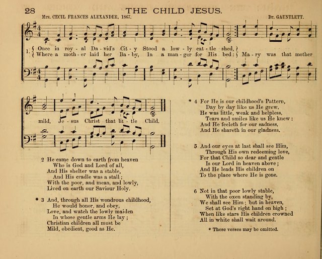 The Hymnary with Tunes: a collection of music for Sunday schools page 28