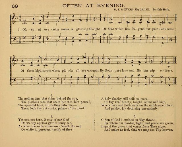 The Hymnary with Tunes: a collection of music for Sunday schools page 68