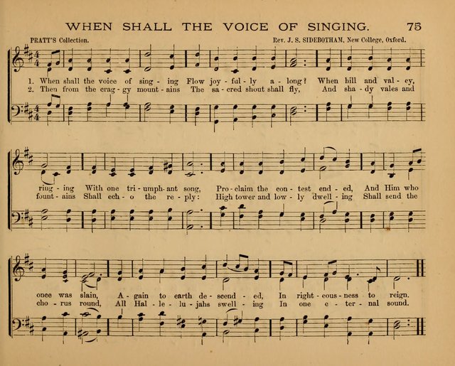 The Hymnary with Tunes: a collection of music for Sunday schools page 75