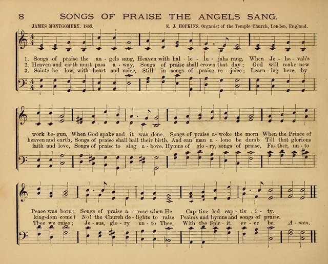 The Hymnary with Tunes: a collection of music for Sunday schools page 8