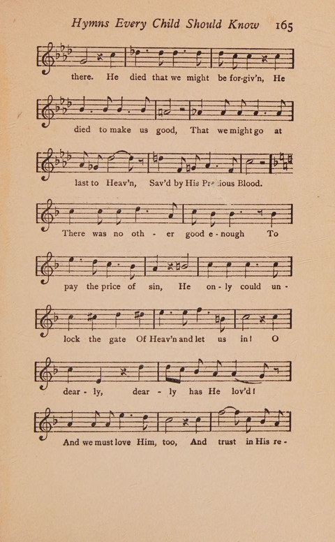 Hymns That Every Child Should Know: A selection of the best hymns of all nations for young people page 165