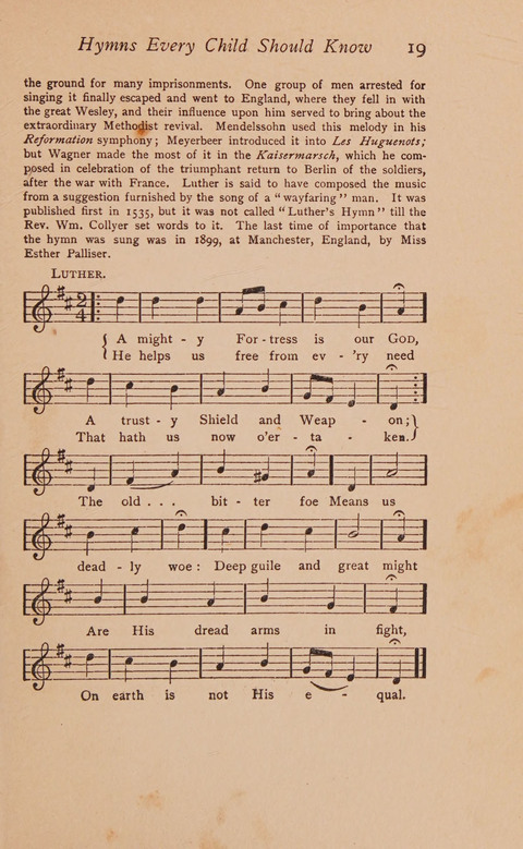 Hymns That Every Child Should Know: A selection of the best hymns of all nations for young people page 19