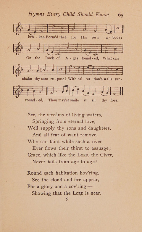 Hymns That Every Child Should Know: A selection of the best hymns of all nations for young people page 65