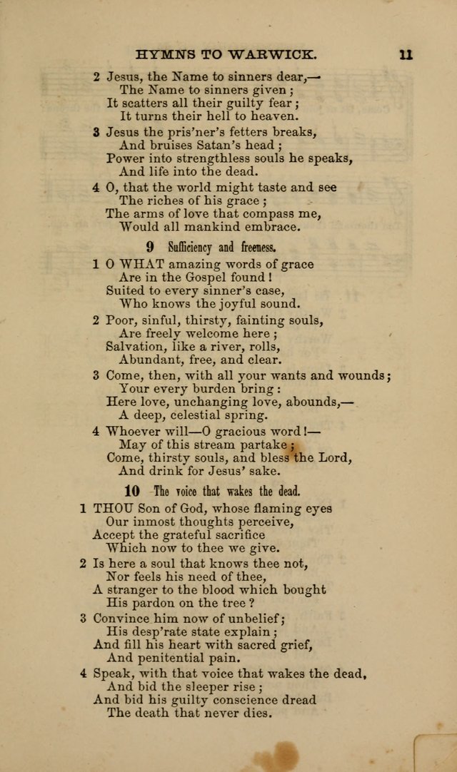 Hymns and Tunes for Prayer and Social Meetings page 11