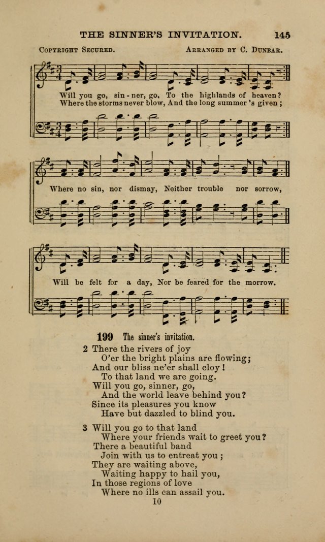 Hymns and Tunes for Prayer and Social Meetings page 145