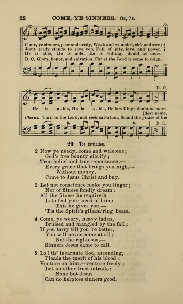 Hymns and Tunes for Prayer and Social Meetings page 22