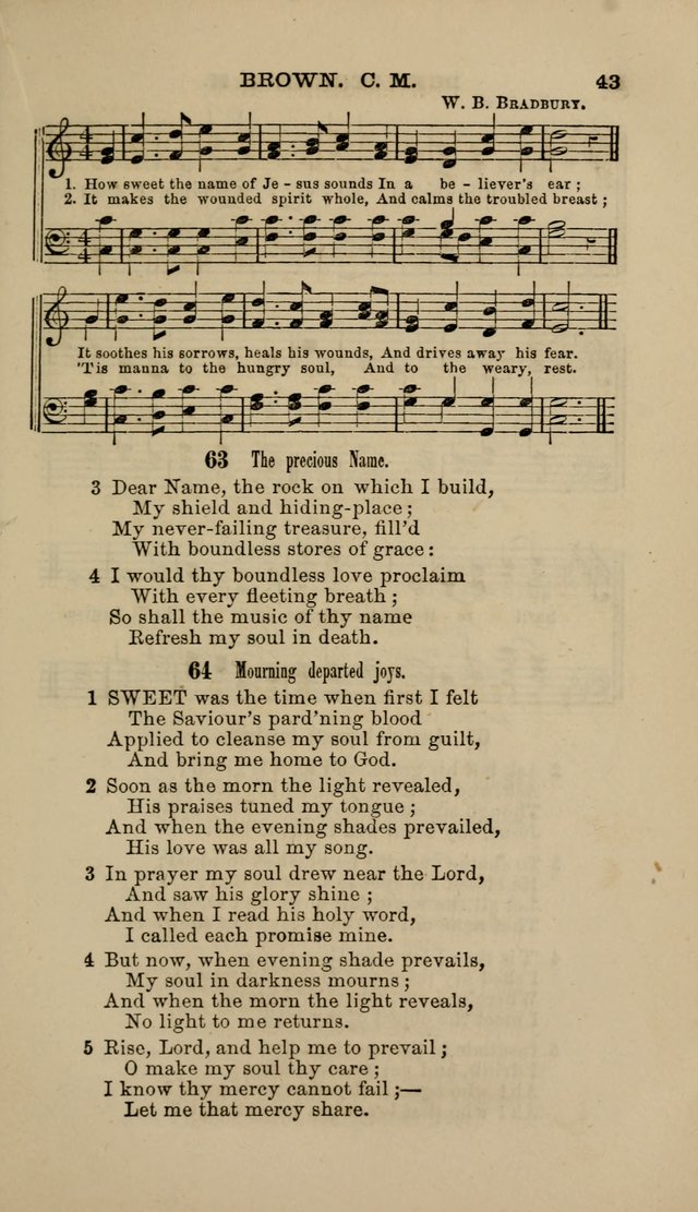 Hymns and Tunes for Prayer and Social Meetings page 43