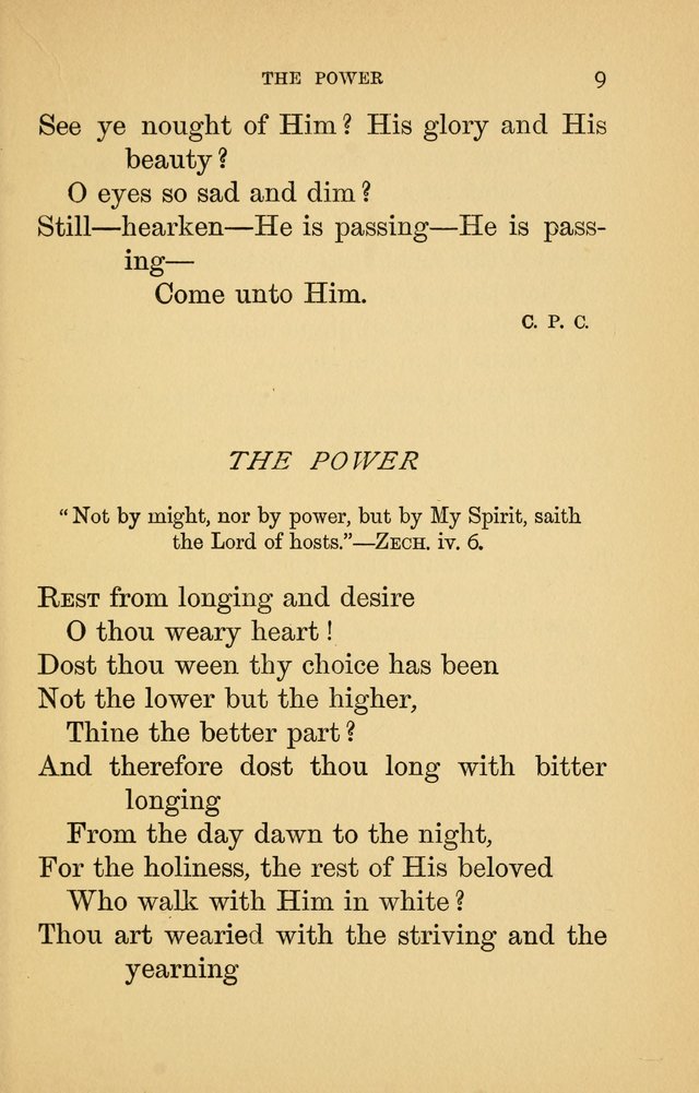 Hymns of Ter Steegen and Others (Second Series) page 9