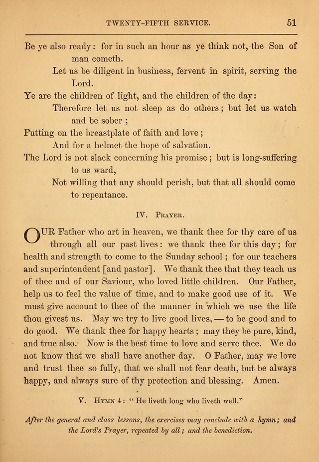 Hymn, Tune, and Service Book for Sunday Schools page 51