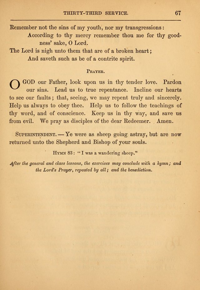 Hymn, Tune, and Service Book for Sunday Schools page 71