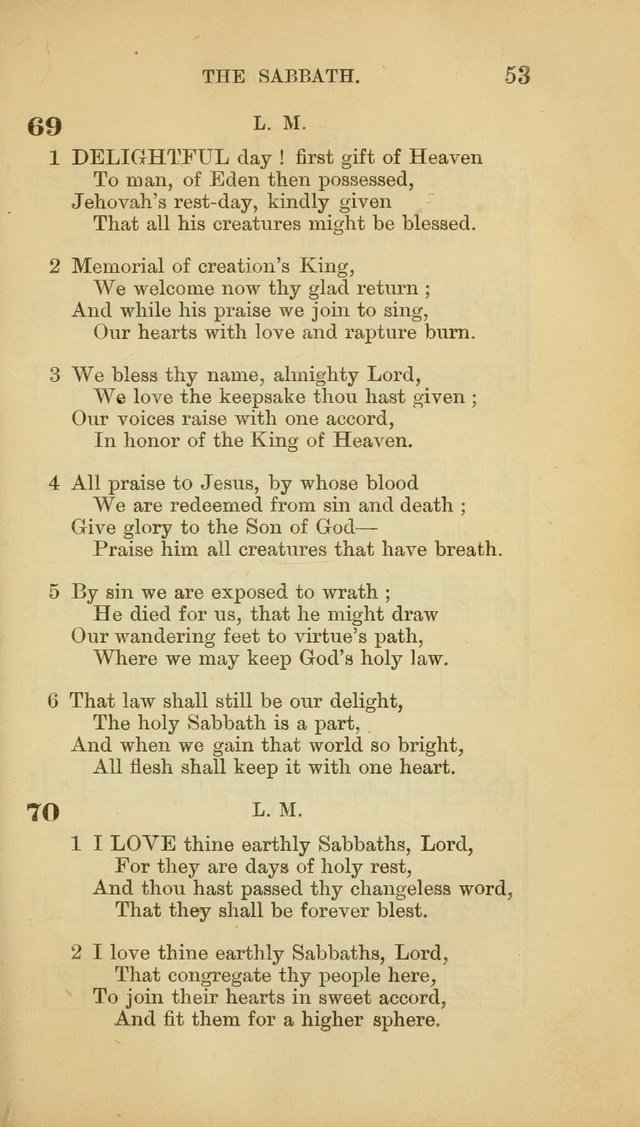 Hymns and Tunes: for those who keep the commandments of God and the faith of Jesus. page 58