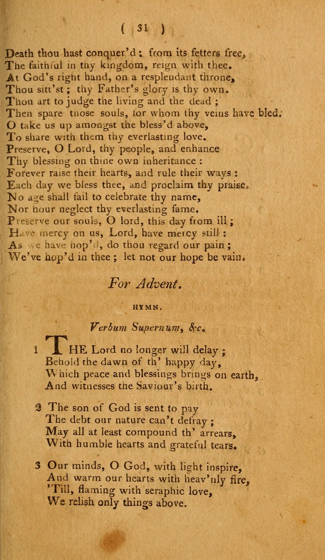 Hymns, for the Use of the Catholic Church in the United States of America (New ed.) page 31