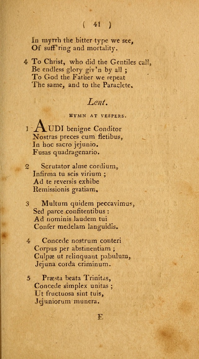 Hymns, for the Use of the Catholic Church in the United States of America (New ed.) page 41