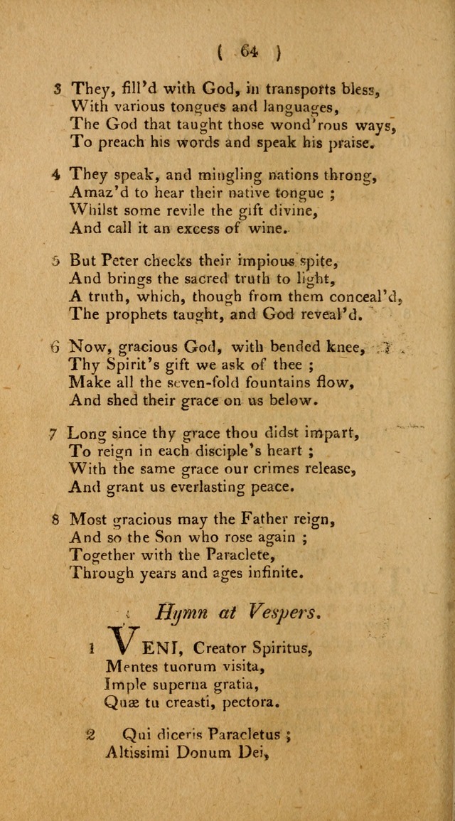 Hymns, for the Use of the Catholic Church in the United States of America (New ed.) page 64