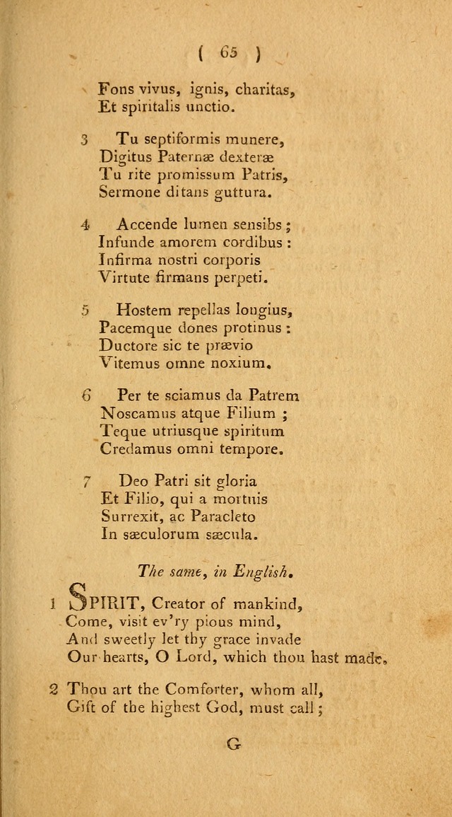 Hymns, for the Use of the Catholic Church in the United States of America (New ed.) page 65