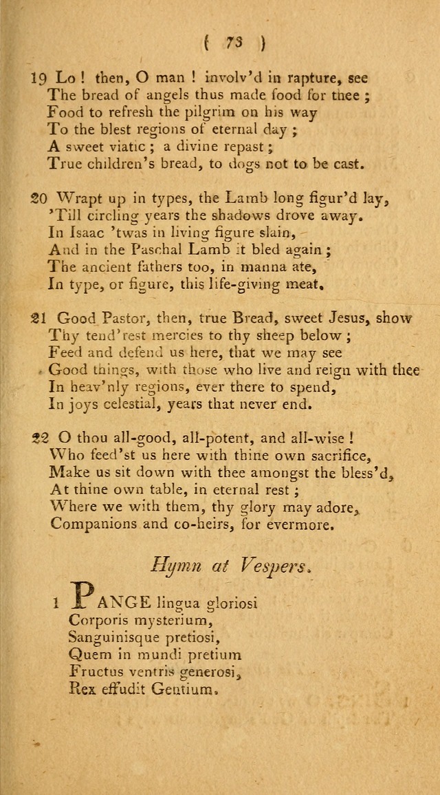 Hymns, for the Use of the Catholic Church in the United States of America (New ed.) page 73