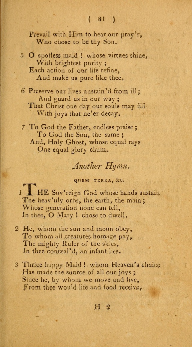 Hymns, for the Use of the Catholic Church in the United States of America (New ed.) page 81