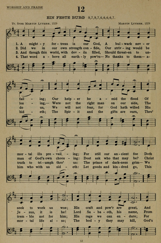 Hymns of the United Church page 12