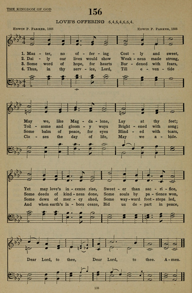 Hymns of the United Church page 138