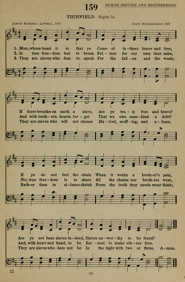 Hymns of the United Church page 141