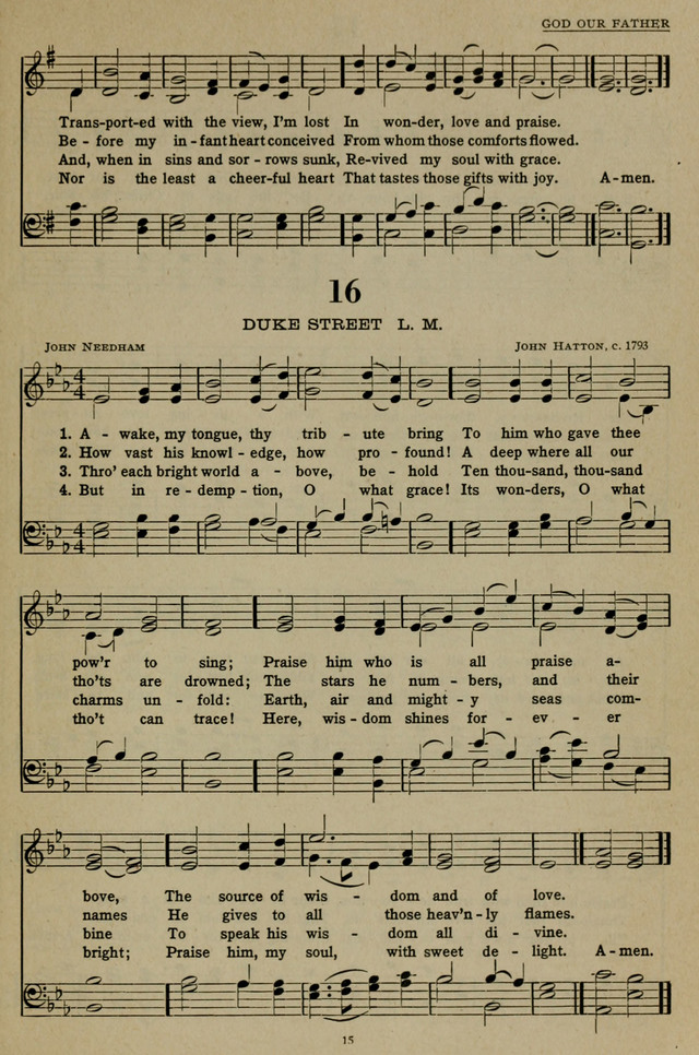 Hymns of the United Church page 15