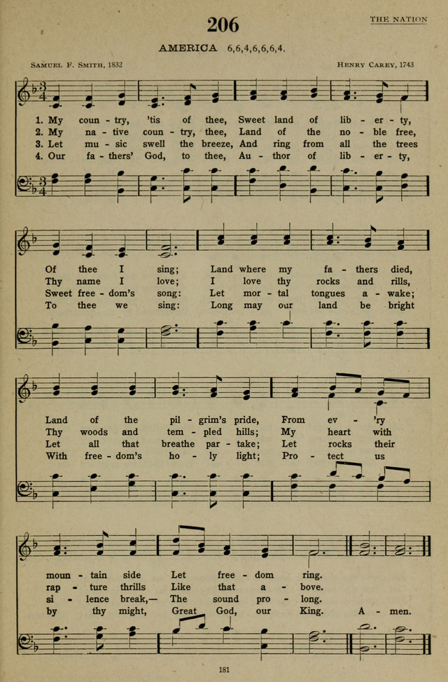 Hymns of the United Church page 181