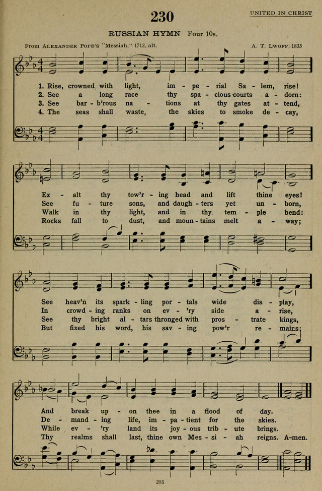 Hymns of the United Church page 203