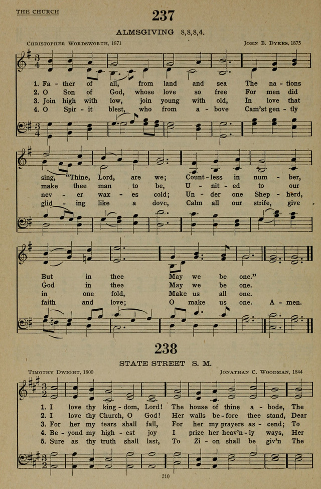 Hymns of the United Church page 210