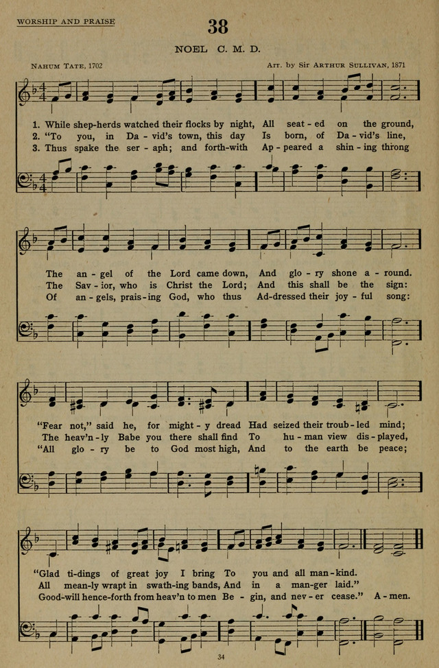 Hymns of the United Church page 34